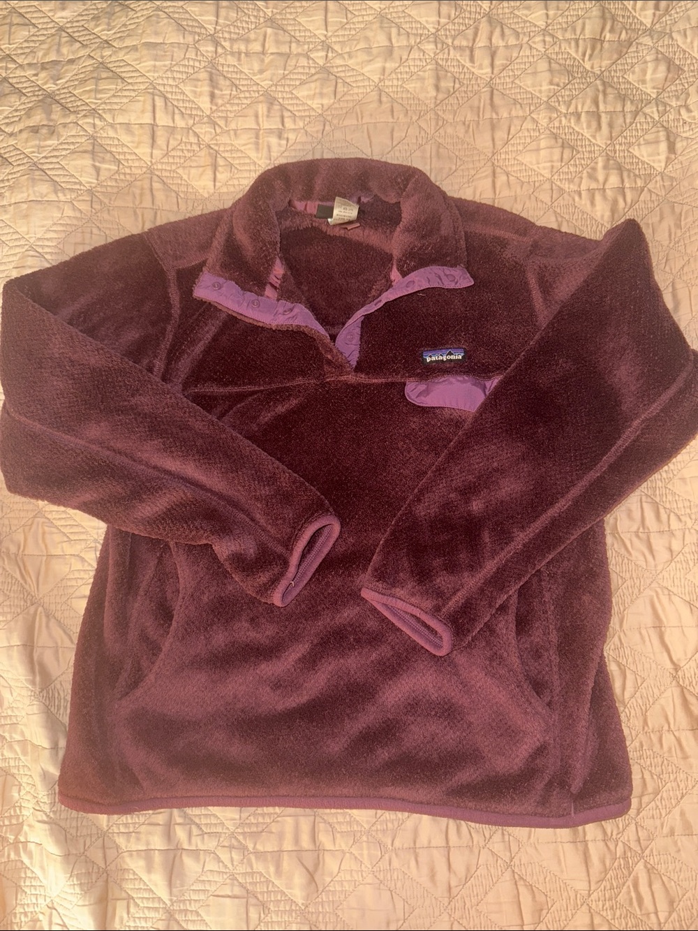 Patagonia Women's Deep Plum Fleece Snap-T Pullover